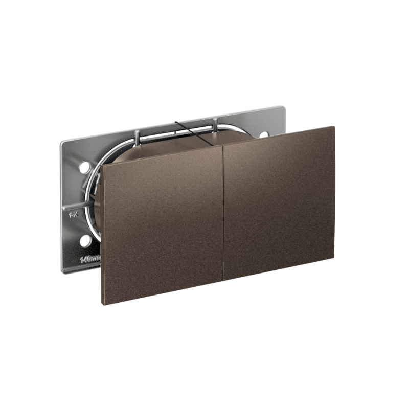 розетка 2-м сп atlasdesign 16а ip20 с заземл. защ. шторки со сдвижн. крышкой в сборе мокко se atn000628 от BTSprom.by