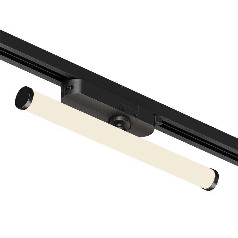 светильник поворотный однофазный трековый strom со светодиодом l300mm 220в 10вт 150град. 3000к ip20 черн. алюм./акрил denkirs dk6438-bk от BTSprom.by