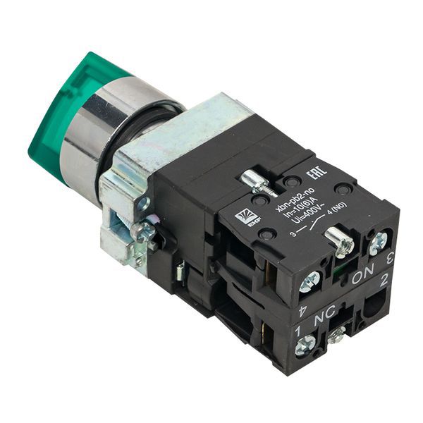  Переключатель BD33 3P с зел. подсветкой 230В NO PROxima EKF xb2-bk33-g-230 фото в каталоге от BTSprom.by