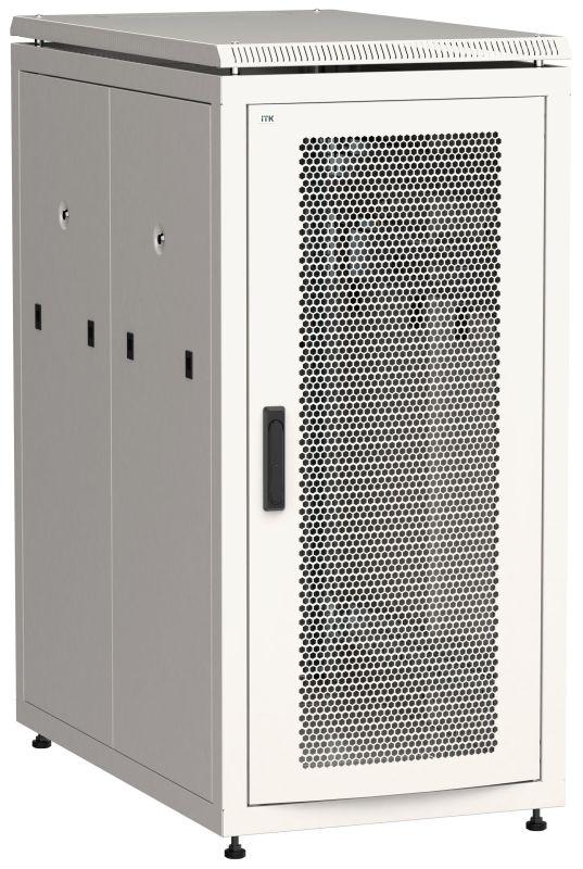 шкаф сетевой linea n 28u 800х1000мм перфорир. передн. дверь; задн. перфорир. сер. itk ln35-28u81-pp от BTSprom.by