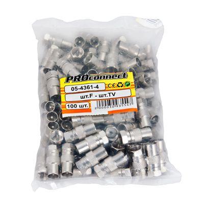  Переход штекер F - штекер TV PROCONNECT 05-4361-4 фото в каталоге от BTSprom.by