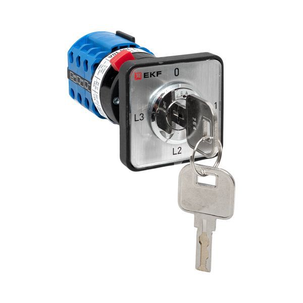 переключатель кулачковый пк-1-194 10а с ключом для амперметра proxima ekf pk-1-194-10 от BTSprom.by