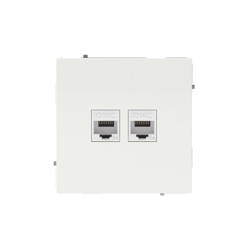 розетка компьютерная 2-м kant rj45 кат.5e без шторки бел. магнолия dkc 7000664 от BTSprom.by