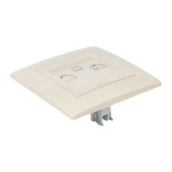  Розетка компьютерная 1-м СП Валенсия RJ45 крем. PROxima EKF EWK01-035-20 фото в каталоге от BTSprom.by