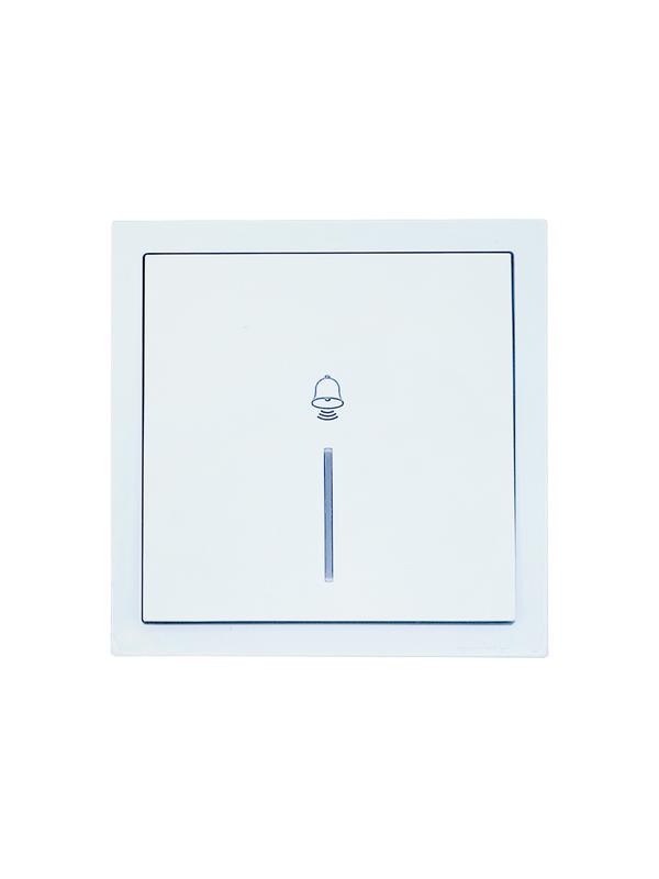  Кнопка звонка с индик. СП ZIMA IP20 безвинт. зажим бел. LEZARD 704-0288-108QC фото в каталоге от BTSprom.by