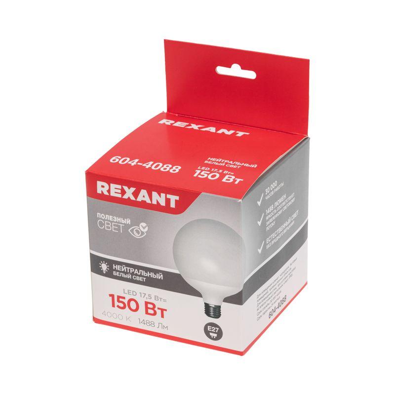 Лампа светодиодная А120 17.5Вт шар 4000К E27 1488Лм AC 150-265В Rexant 604-4088 фото в каталоге от BTSprom.by