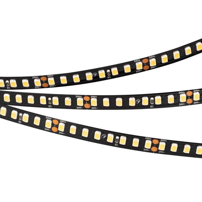 лента светодиодная rt-a160-black-8mm 24v warm 3000к 12вт/м ip20 2835 высок. эффект. 150лм/вт (уп.5м) arlight 029426(2) от BTSprom.by