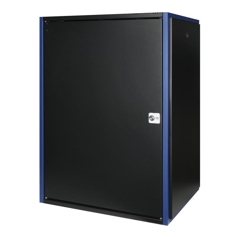 шкаф настенный 19дюйм 18u 600х450 дв. метал. черн. datarex dr-610411 от BTSprom.by