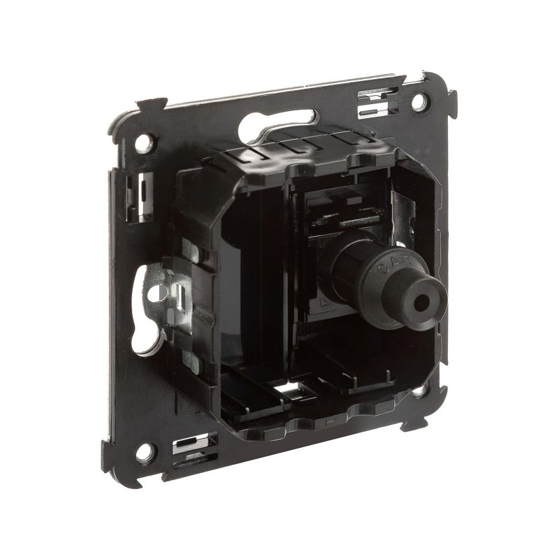  Розетка телевизионная одиночная TV СП Avanti "Черный квадрат" DKC 4402503 фото в каталоге от BTSprom.by