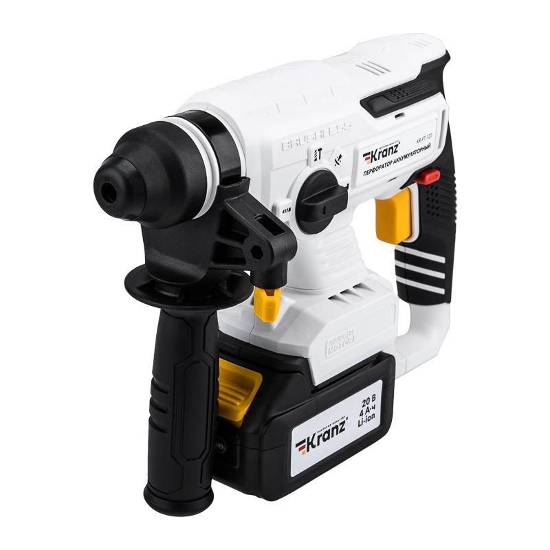  Перфоратор аккумуляторный SDS-plus 2.2Дж 1х4А.ч в кейсе Kranz KR-PT-120 фото в каталоге от BTSprom.by
