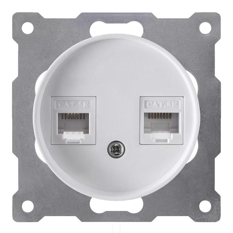 розетка компьютерная 2-м сп florence rj45 кат.5e механизм бел. (1e20901300) onekeyelectro 2172772 от BTSprom.by