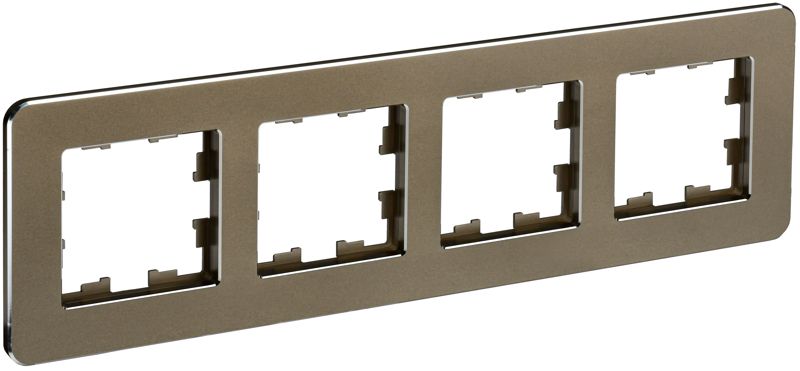 рамка 4-м brite ру-4-1-бр метал. латунь re iek br-m42-m-01-k49 от BTSprom.by