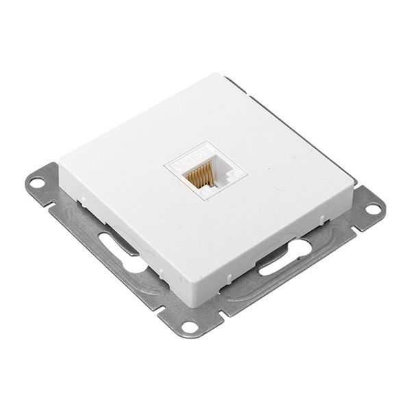  Розетка компьютерная СП Эпика RJ45 кат.5 механизм бел. EKF UP1-SOW-RJ45-5 фото в каталоге от BTSprom.by