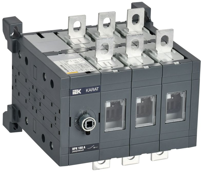 выключатель-разъединитель врк 3п 160а реверс. без рукоятки karat iek ka-vr20-3-0160 от BTSprom.by