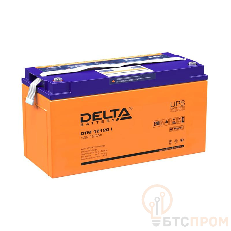  Аккумулятор UPS 12В 120А.ч Delta DTM 12120 I фото в каталоге от BTSprom.by