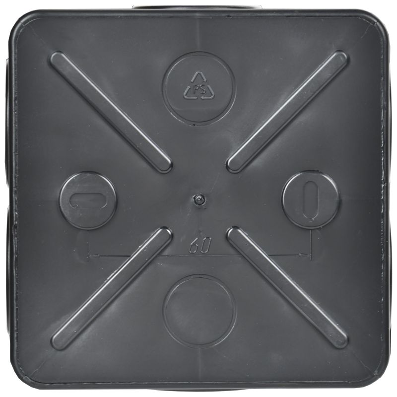  Коробка распаячная ОП 100х100х50 IP44 КМ41255 6 гермовводов черн. IEK UKO21-100-100-050-K02-44 фото в каталоге от BTSprom.by