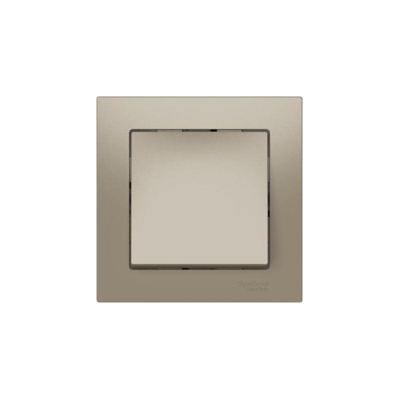  Выключатель 1-кл. AtlasDesign (сх. 1) 10AX быстрозажим. клем. в сборе шампань SE ATN000512S фото в каталоге от BTSprom.by