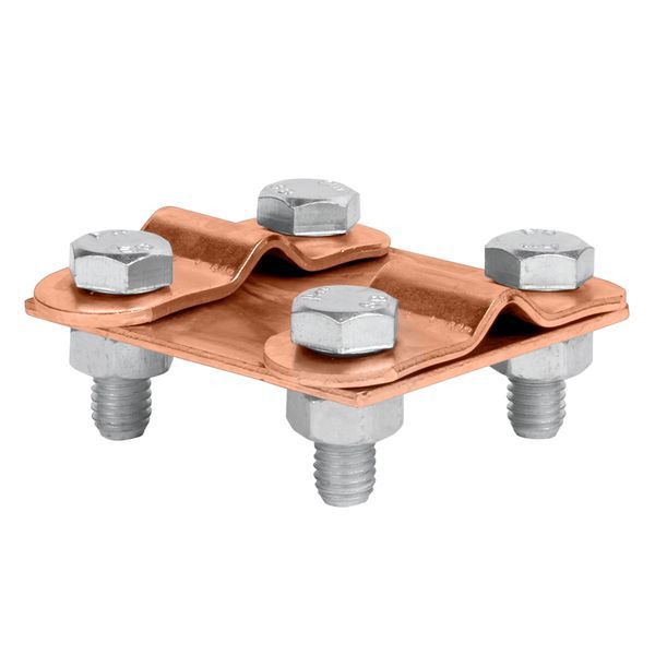 зажим контрольный прут-прут (пластина 57х57мм) cu proxima ekf lp-55611-cu от BTSprom.by