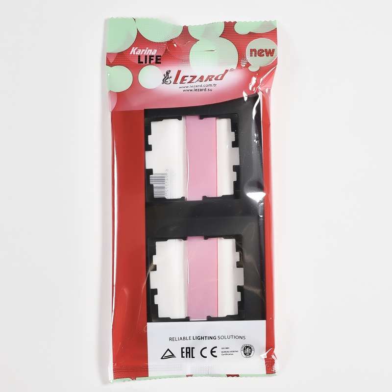  Рамка 2-м Karina Life вертикал. черн. бархат LEZARD 708-4200-152 фото в каталоге от BTSprom.by