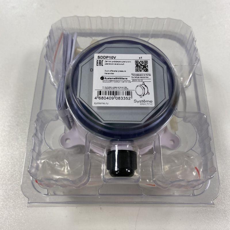  Датчик дифференциального давления канальный 0-1000Па 0-10В 24В SE SDDP10V фото в каталоге от BTSprom.by