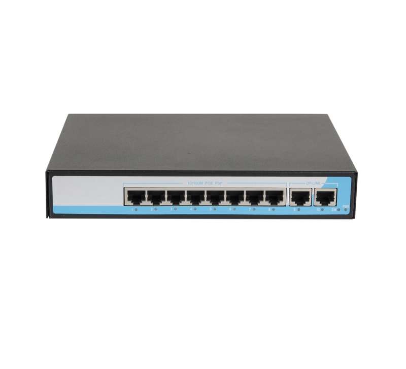 коммутатор неуправляемый 8poe(802.3af) порта 10/100мбит/с до 250м кат.6 2 upl 150w nikomax gl-sw-f005-08p от BTSprom.by