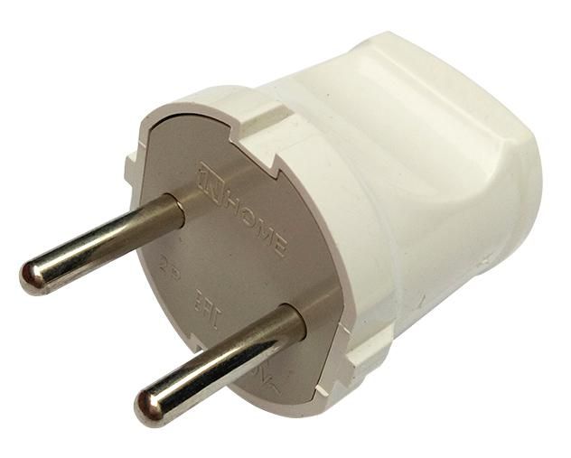 вилка прямая 10а 4142 бел. asd / in home 4690612000572 от BTSprom.by