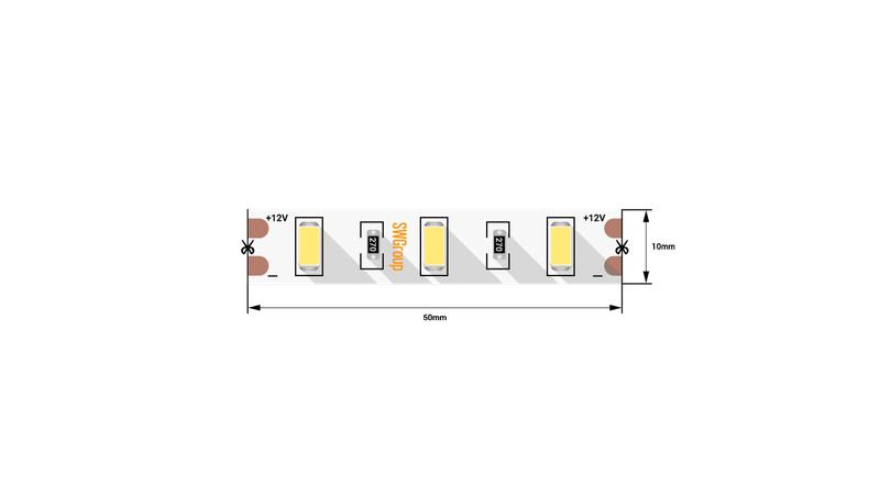 лента светодиодная стандарт 5630 60led/м 12вт/м 12в ip20 со скотчем 3м нейтр. бел. (уп.5м) swg standard 00-00009275 от BTSprom.by