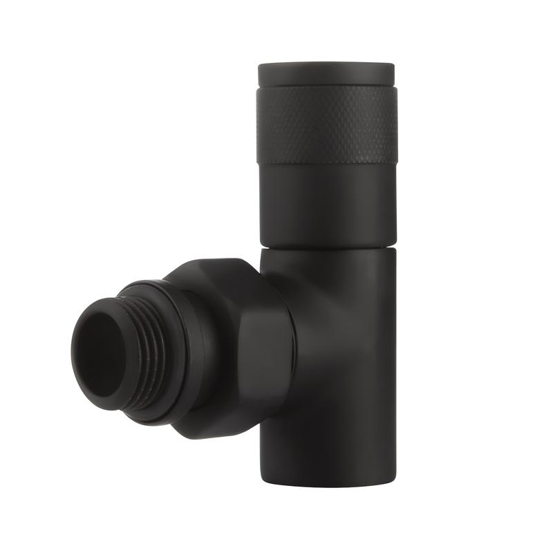  Набор дизайн-вентилей PIANO угловой 1/2дюйм черн. Royal Thermo НС-1422585 фото в каталоге от BTSprom.by