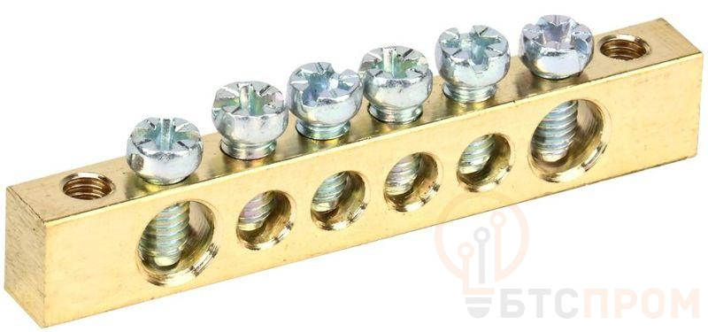 Шина PEN "земля-ноль" 6х9мм 6/2 (6групп/крепеж по краям) IEK YNN11-06-100 фото в каталоге от BTSprom.by  Шина PEN "земля-ноль" 6х9мм 6/2 (6групп/крепеж по краям) IEK YNN11-06-100 фото в каталоге от BTSprom.by