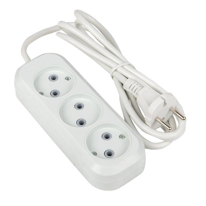 удлинитель 3х2м без заземл. 10а ip20 эксперт 2.2квт пвс 2х0.75 proxima ekf uba10-275-3-02 от BTSprom.by