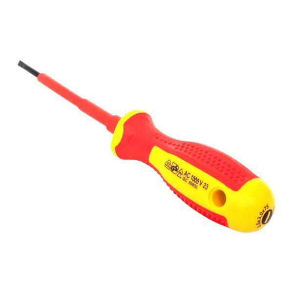  Отвертка SL3х75мм Expert 1000В PROхima EKF sl-3-75-exp-in фото в каталоге от BTSprom.by