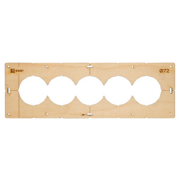шаблон для подрозетников c 5 отв. d72мм expert ekf sh-d72-5 от BTSprom.by