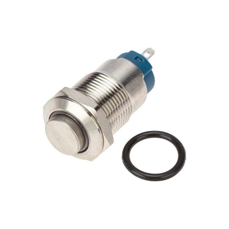 кнопка антивандальная d12 12в фикс (2с) off-on син. (a-12-c2) rexant 36-3221 от BTSprom.by