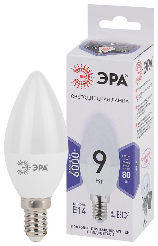 лампа светодиодная b35-9w-860-e14 свеча 720лм эра б0031403 от BTSprom.by