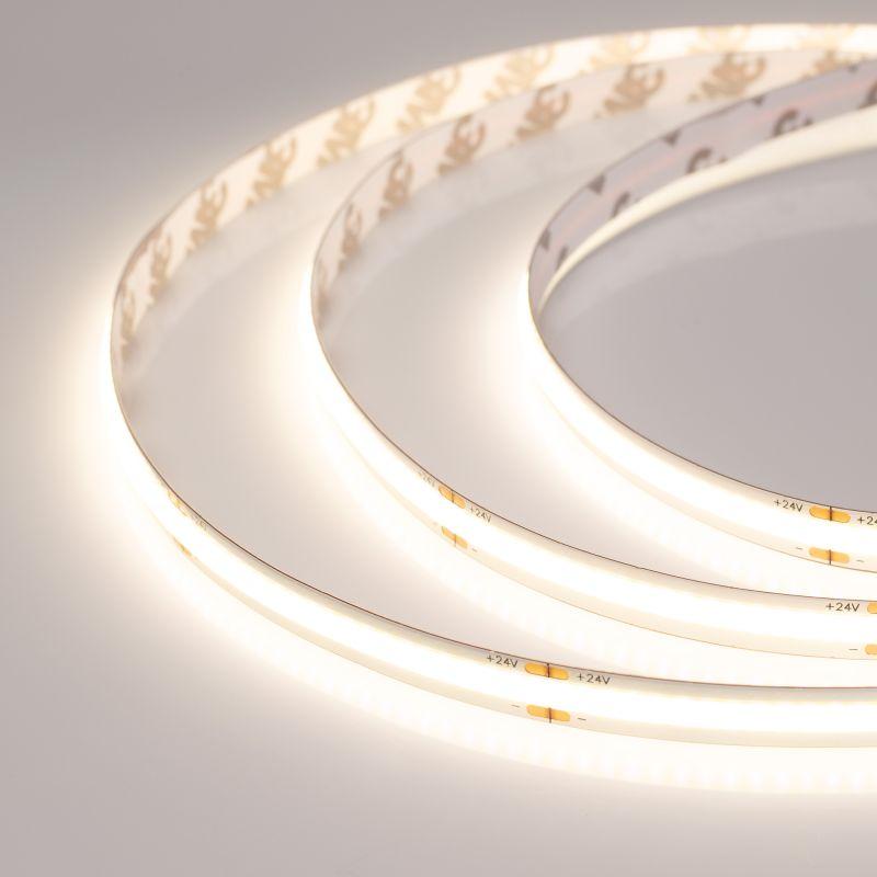лента светодиодная cob-x378-8mm 24v warm 3500к 11вт/м ip20 (уп.5м) arlight 044579(3) от BTSprom.by