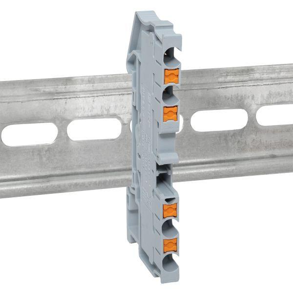  Колодка клеммная пружинная 2.5 Push-in 4 вывода сер. EKF PIT-2.5-4 фото в каталоге от BTSprom.by