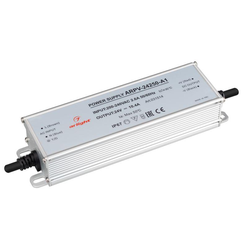 блок питания arpv-24250-a1 24в 10.4а 250вт ip67 метал. 3 года arlight 031514 от BTSprom.by