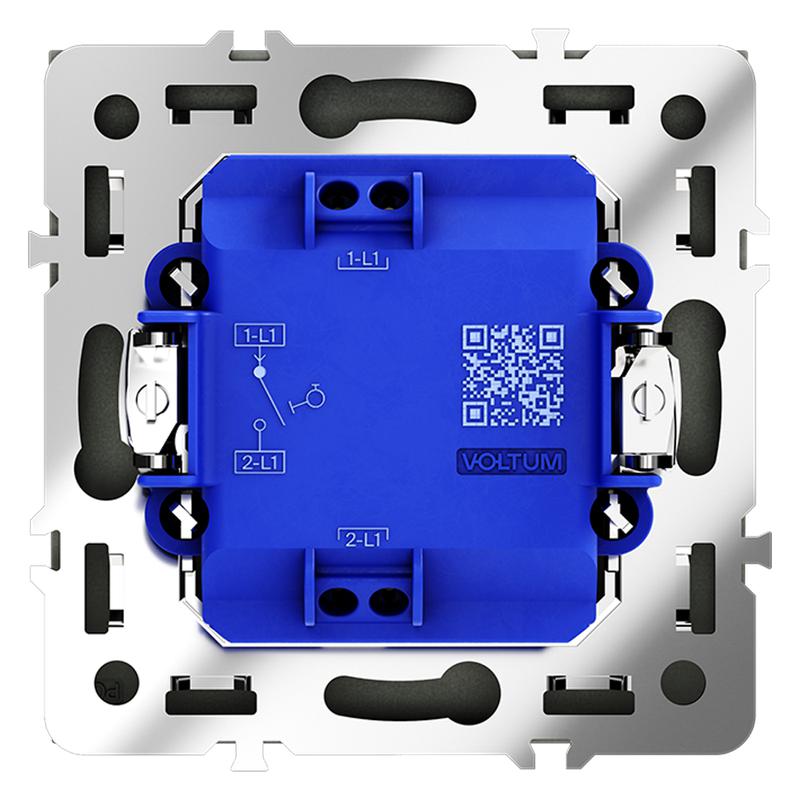  Выключатель 1-кл. СП S70 10А с самовозвратом механизм графит Voltum VLS010607 фото в каталоге от BTSprom.by