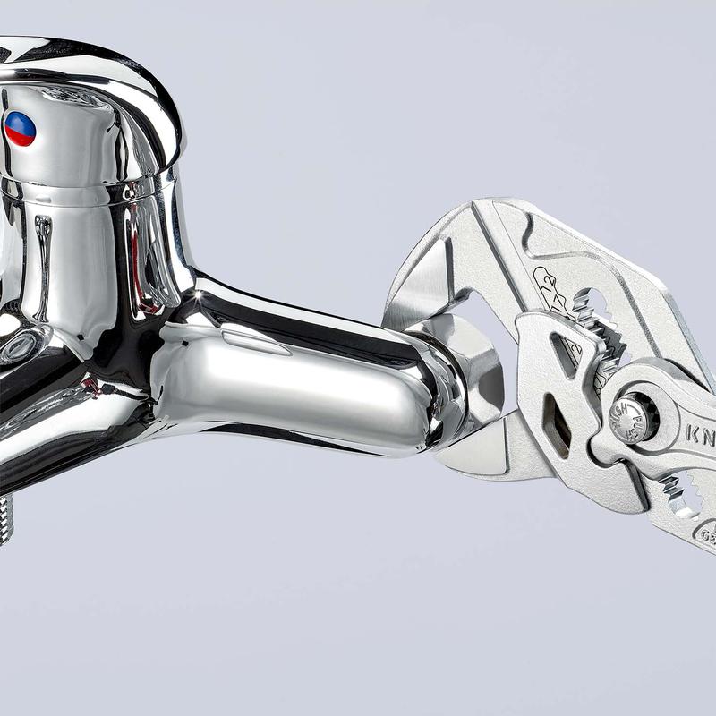  Клещи переставные-гаечный ключ 52мм (2дюйм) L-250мм Cr-V хром. обливные рукоятки Knipex KN-8603250SB фото в каталоге от BTSprom.by