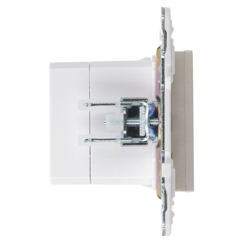  Розетка USB A+C 18Вт SKANDY SK-R13Sh шампань IEK SK-U22-018-K37 фото в каталоге от BTSprom.by