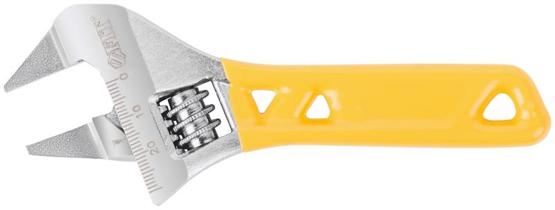 ключ разводной "ультра" crv укороченный обточен. узкие губки шкала экстра увелич. захват 140мм (30мм) fit 70217 от BTSprom.by