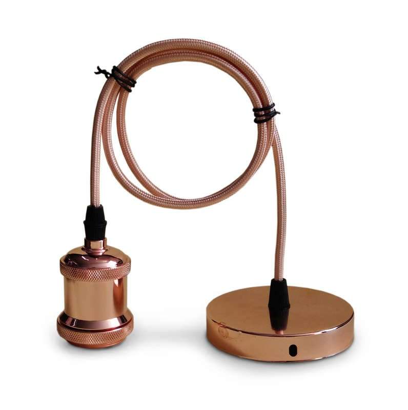 патрон пш-deco подвесной шнур е27 1м медь in home 4690612016542 от BTSprom.by