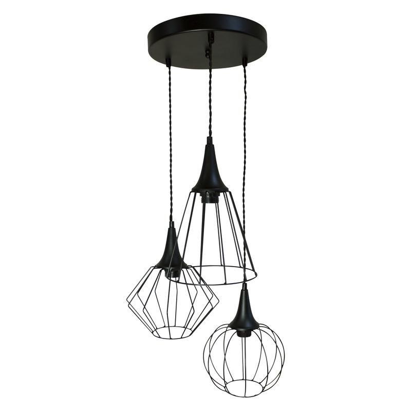 светильник нсб 01-3х60-141 "форма" 231 e27 лофт-кантри (плафон микс) черн. муар (инд. упак.) элетех 1005404242 от BTSprom.by