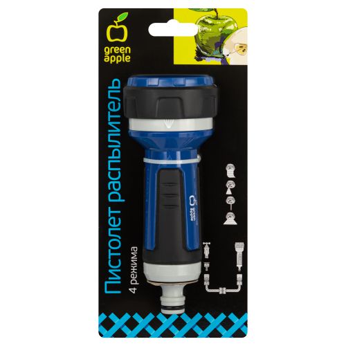  Пистолет распылитель 4 реж. Green Apple Б0044350 фото в каталоге от BTSprom.by