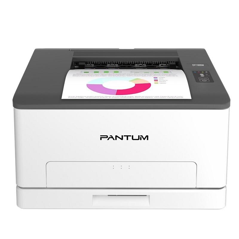 принтер цветной лазерный а4 18ppm 1200х600 dpi 1гбайт ram duplex paper tray 250стр. usb lan wifi start. cartridge 1000/700стр. cp1100 pantum 1886632 от BTSprom.by