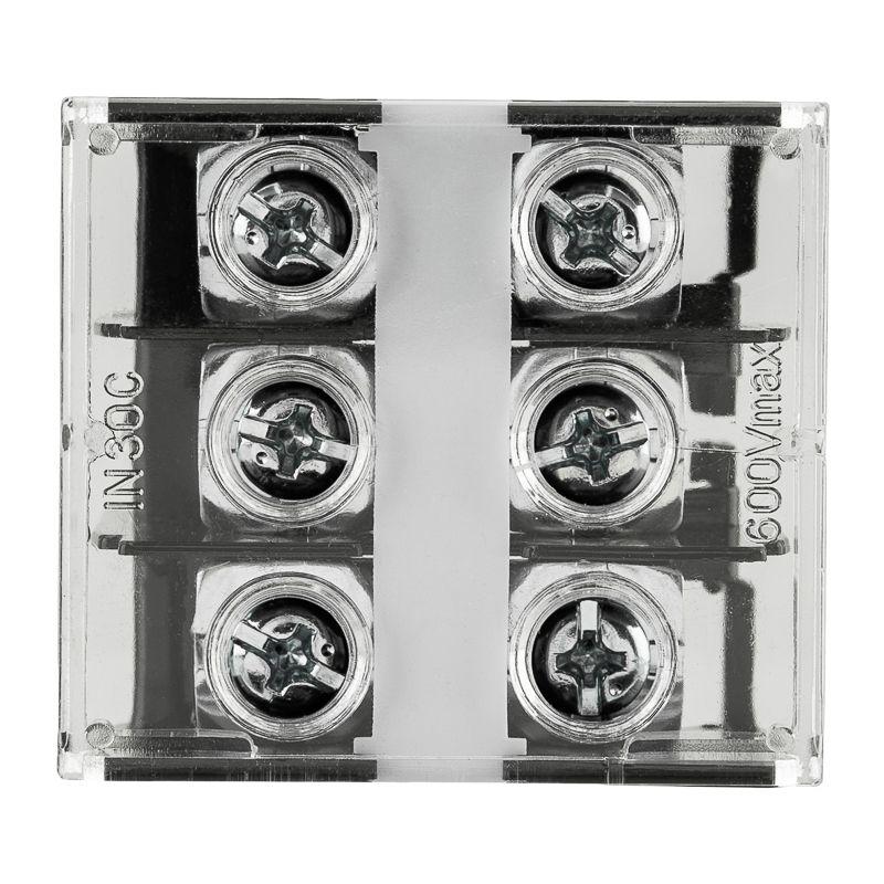  Блок зажимов клеммный БЗД 3п 10.0кв.мм 50А на DIN-рейку Rexant 11-2166 фото в каталоге от BTSprom.by