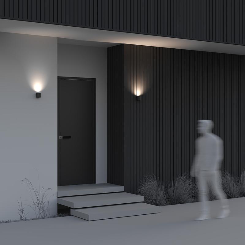  Светильник Slat 1х10Вт GU10 IP54 бра настен. Maytoni O044WL-01B фото в каталоге от BTSprom.by