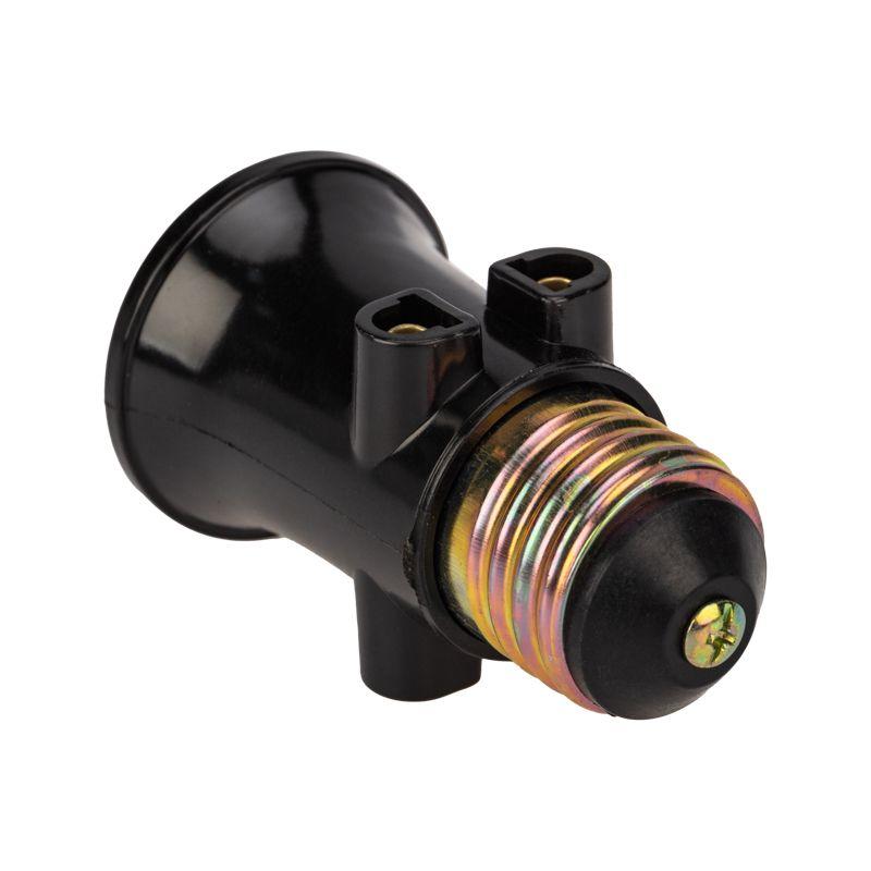  Патрон-розетка E27 карболитовый черн. с этикеткой Rexant 11-8855 фото в каталоге от BTSprom.by