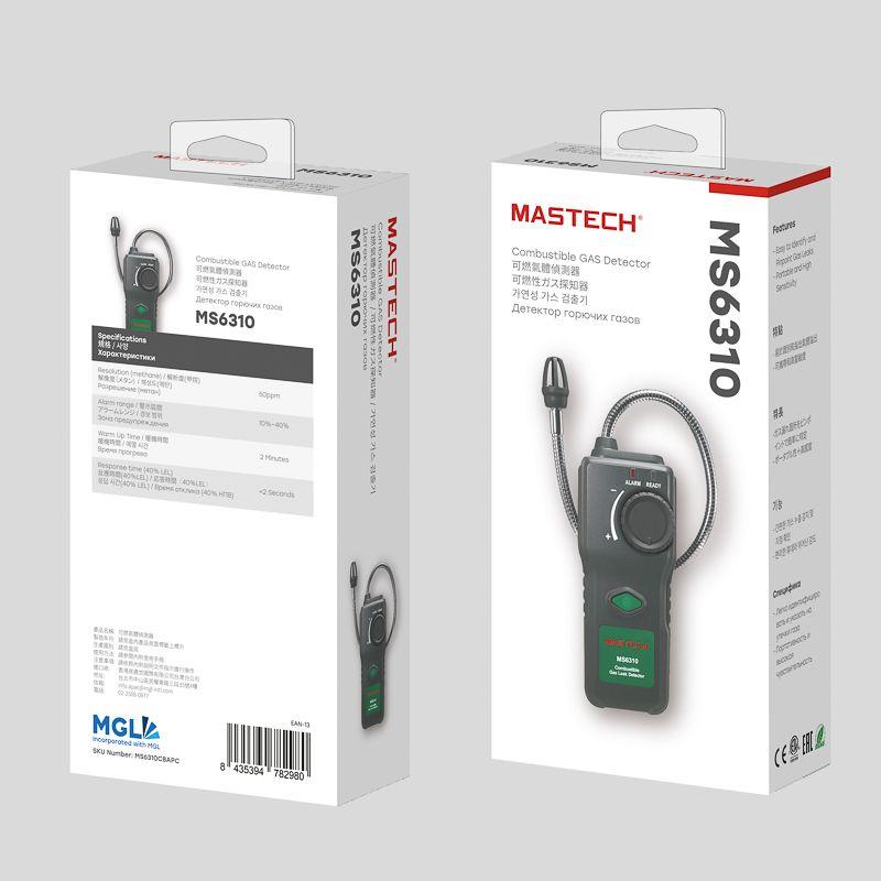  Детектор утечки газа цифровой MS6310 Mastech 13-1246 фото в каталоге от BTSprom.by
