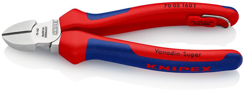 бокорезы l-160мм твердость кромок 62 hrc хром. knipex kn-7005160t от BTSprom.by